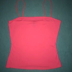 𝅺WINDSOR bright pink spaghetti strap tank top NEW size L